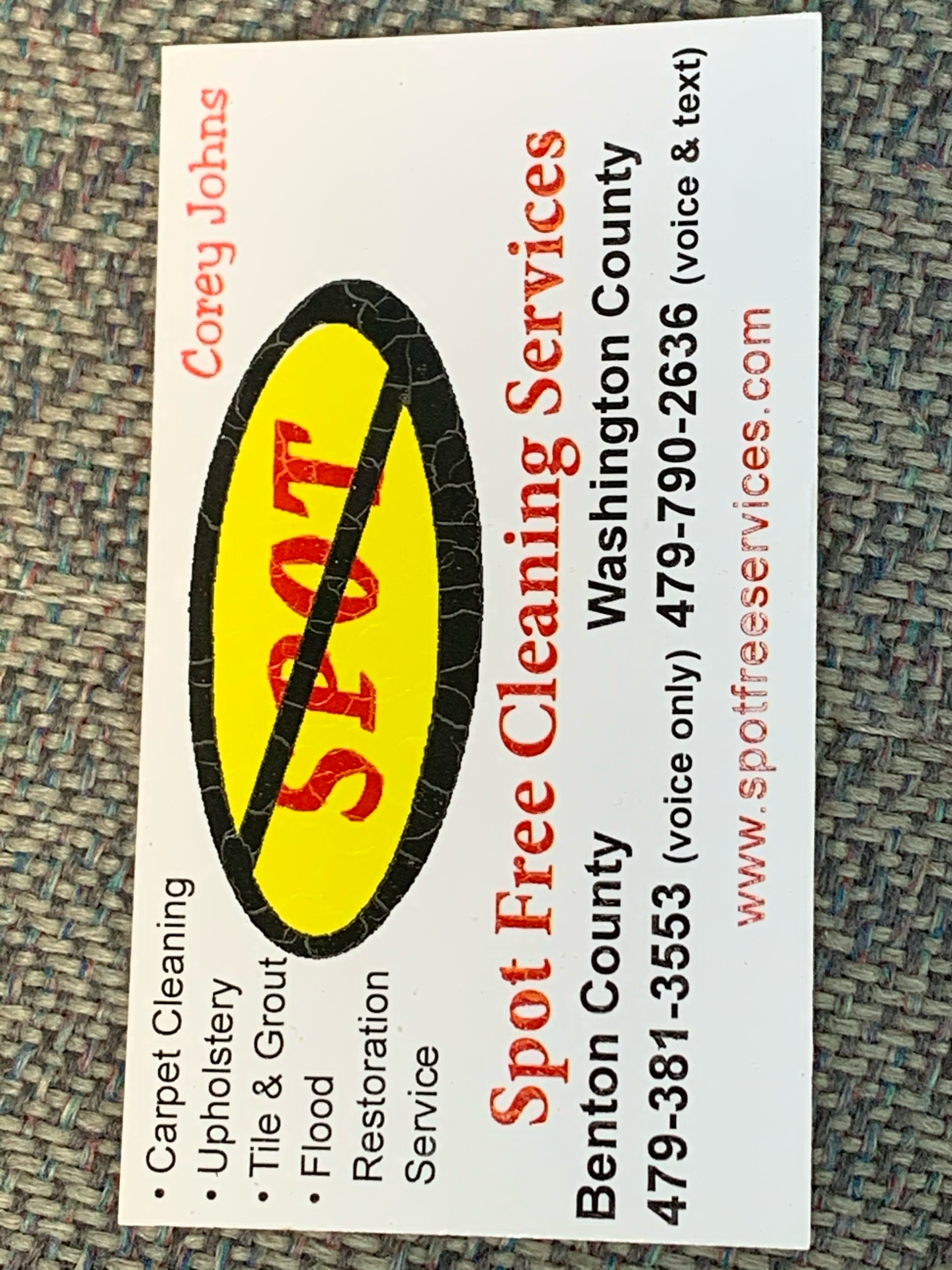 Spot Free Carpet Cleaning logo