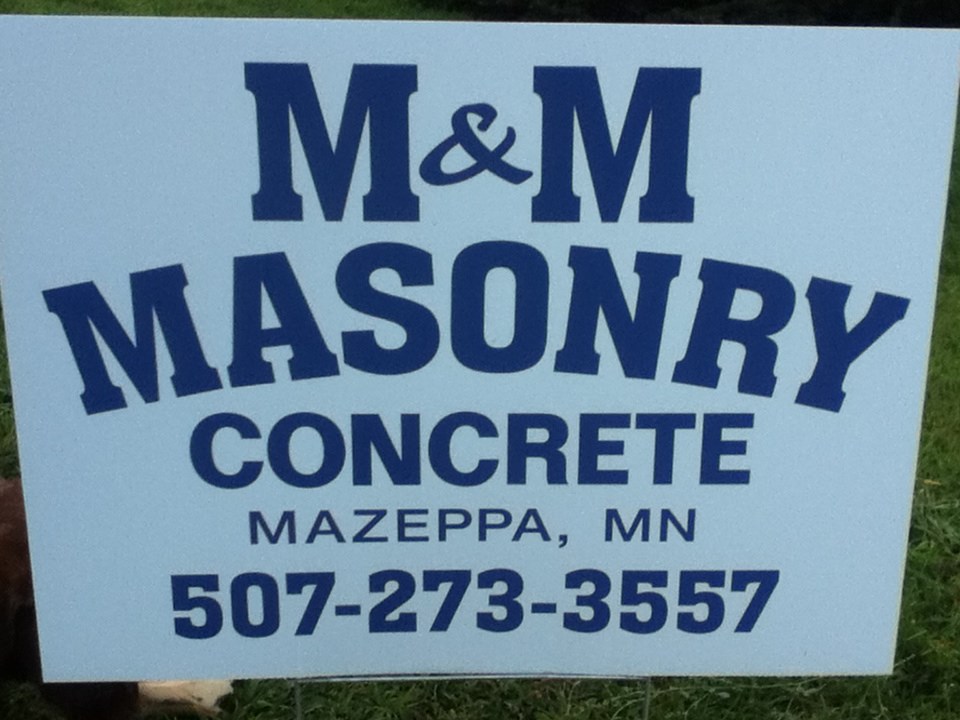 M & M Masonry logo
