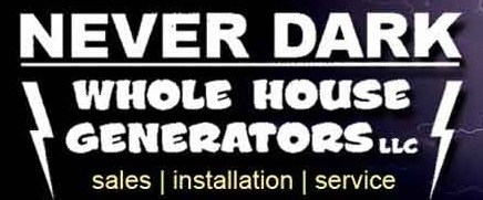 Logo for Never Dark Whole House Generators LLC