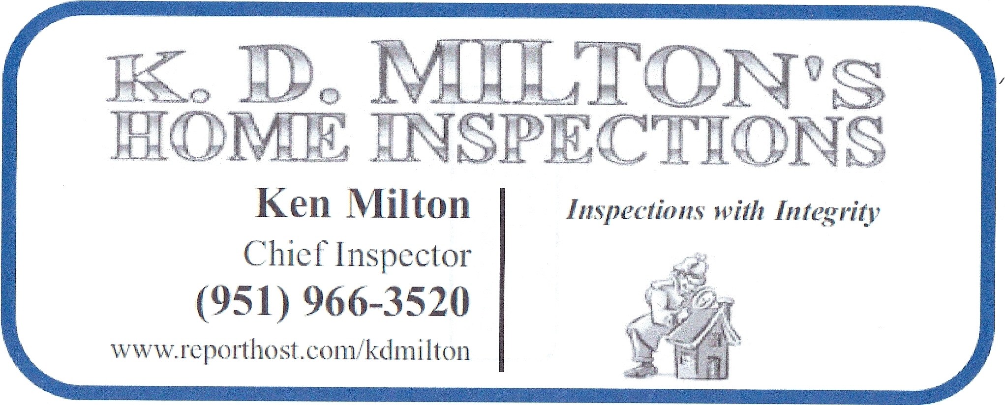 Logo for K D Milton's Home Inspection