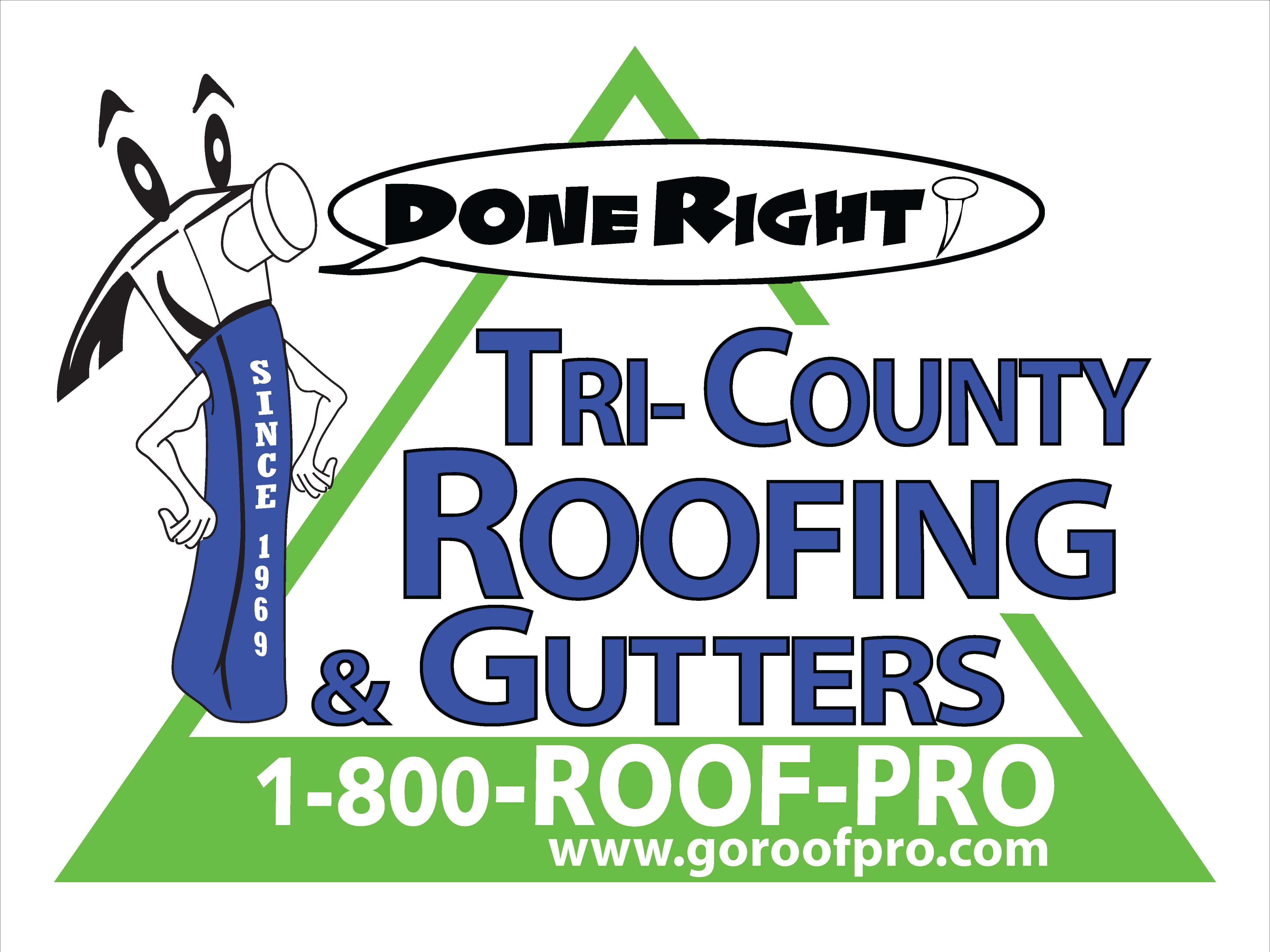 Logo for Tri-County Roofing & Gutters