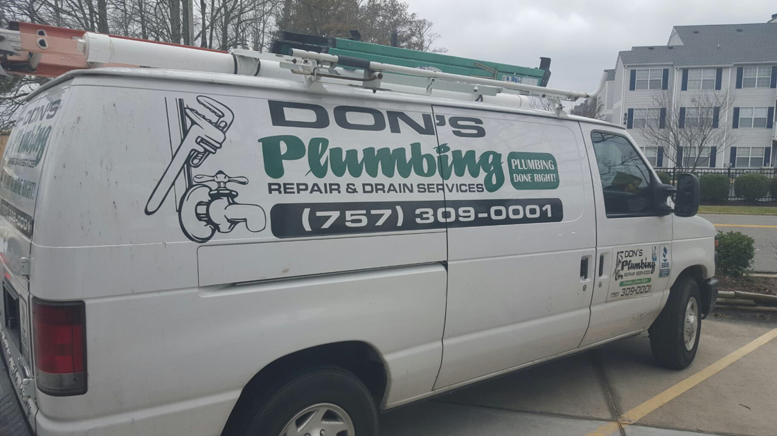 Logo for Don's Plumbing Repair and Drain services