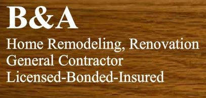 Logo for B & A Home Remodeling LLC