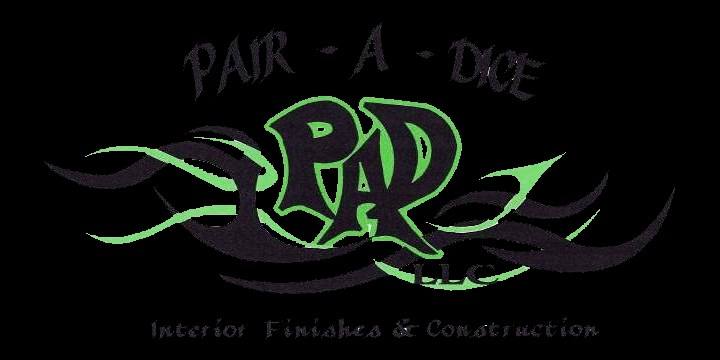 Pair-A-Dice Interior Finishes/PAD Construction logo
