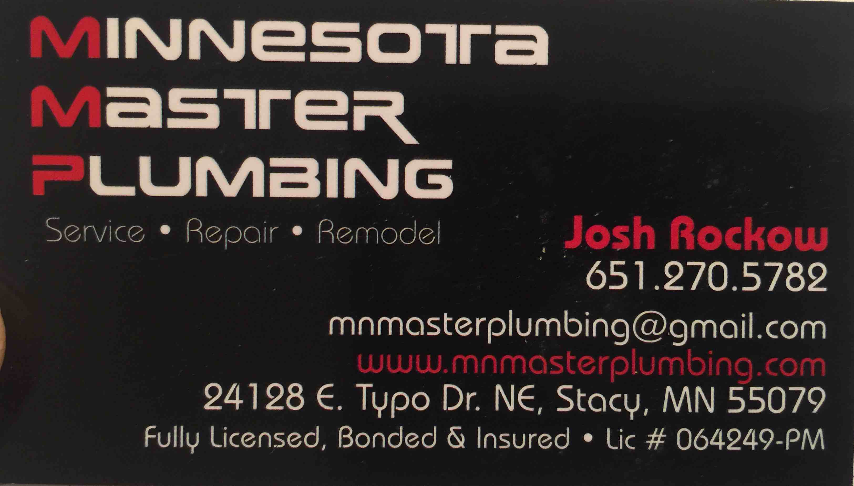 Logo for Minnesota Master Plumbing