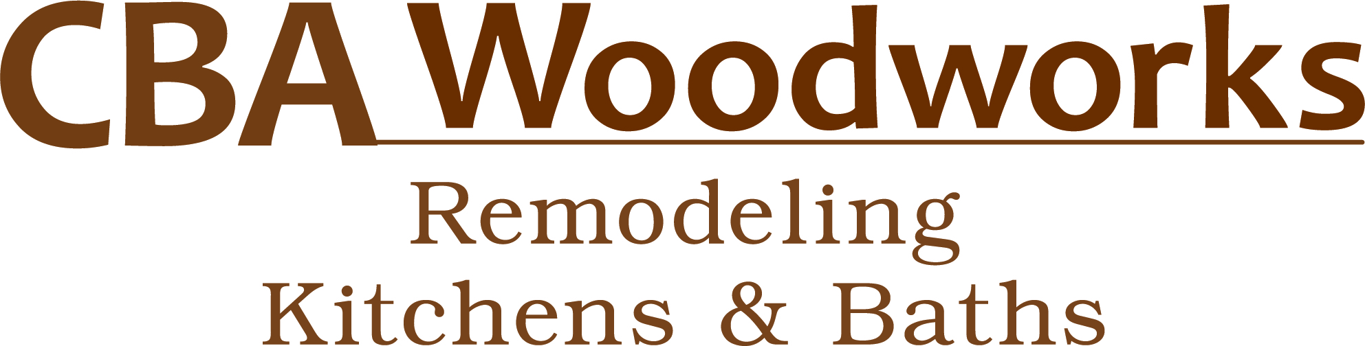 Logo for CBA Woodworks