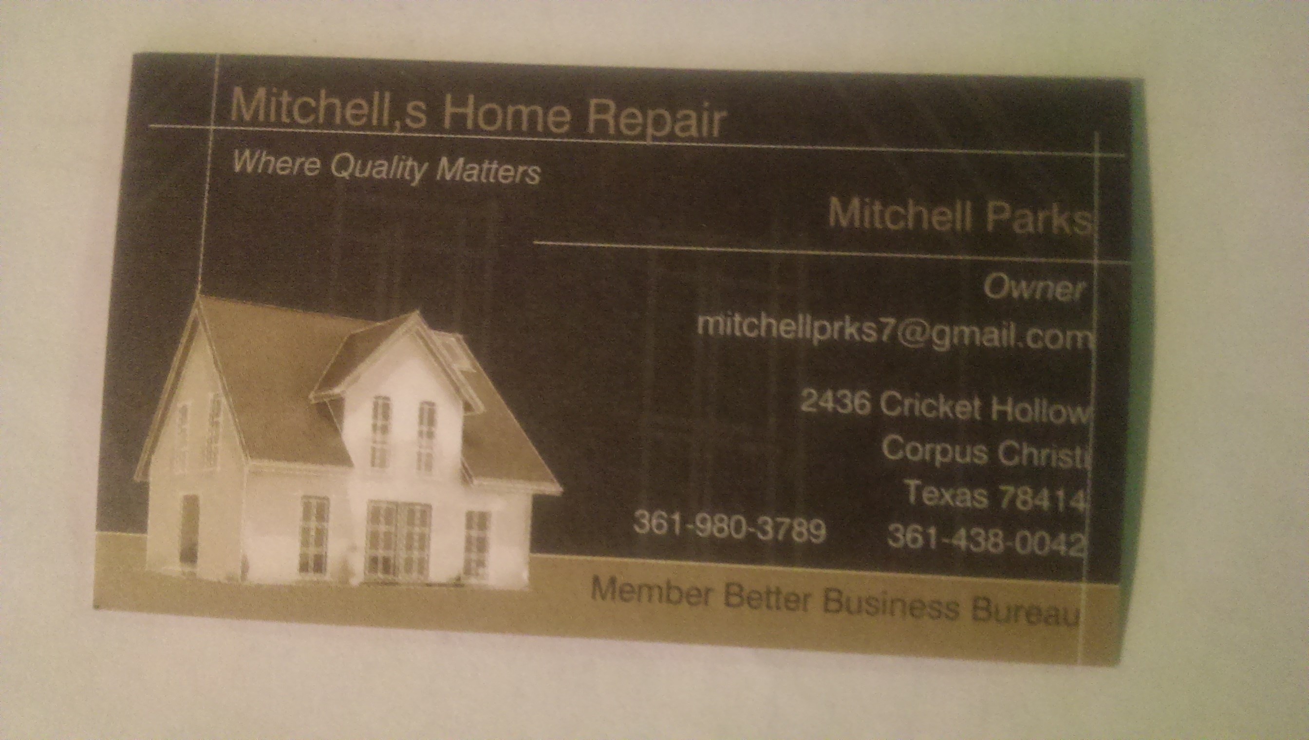 Logo for Mitchell's Home Repair