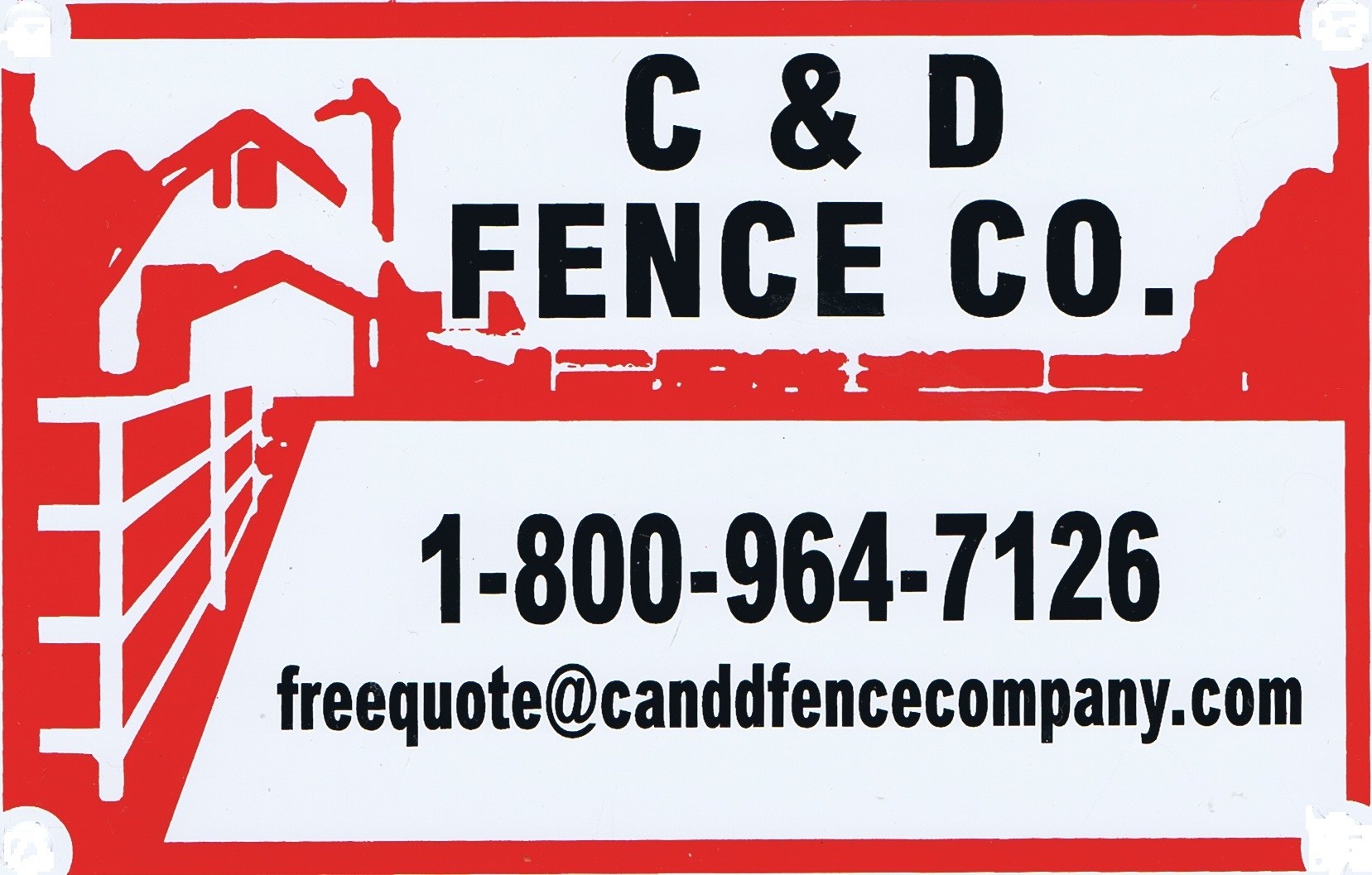 C & D Fence Co logo