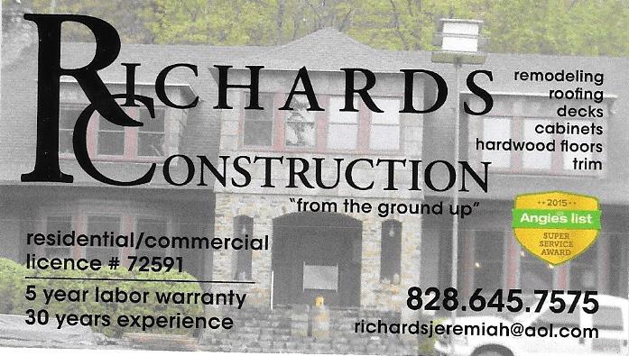 Logo for Richards Construction