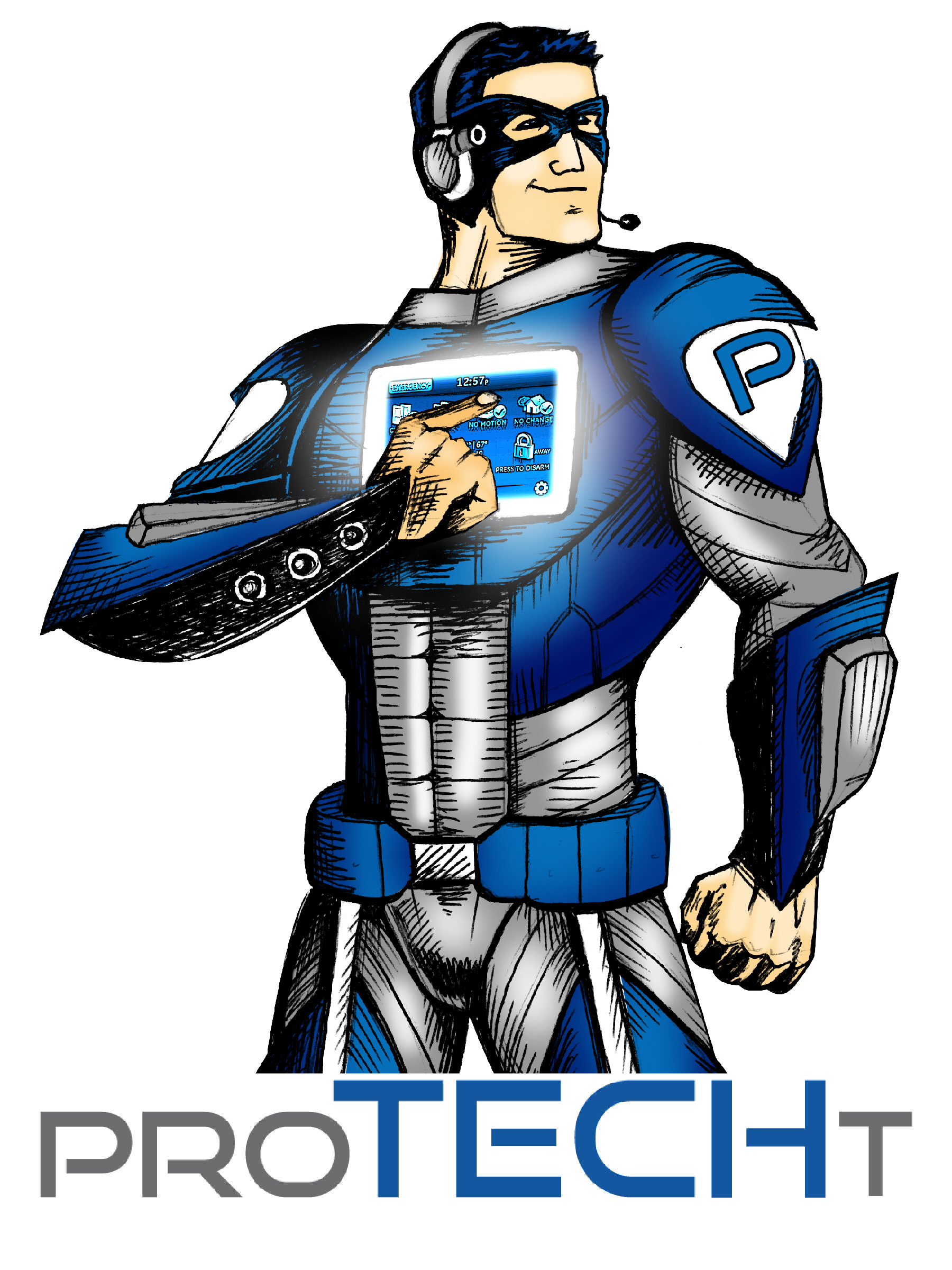 Logo for ProTECHt Home Security