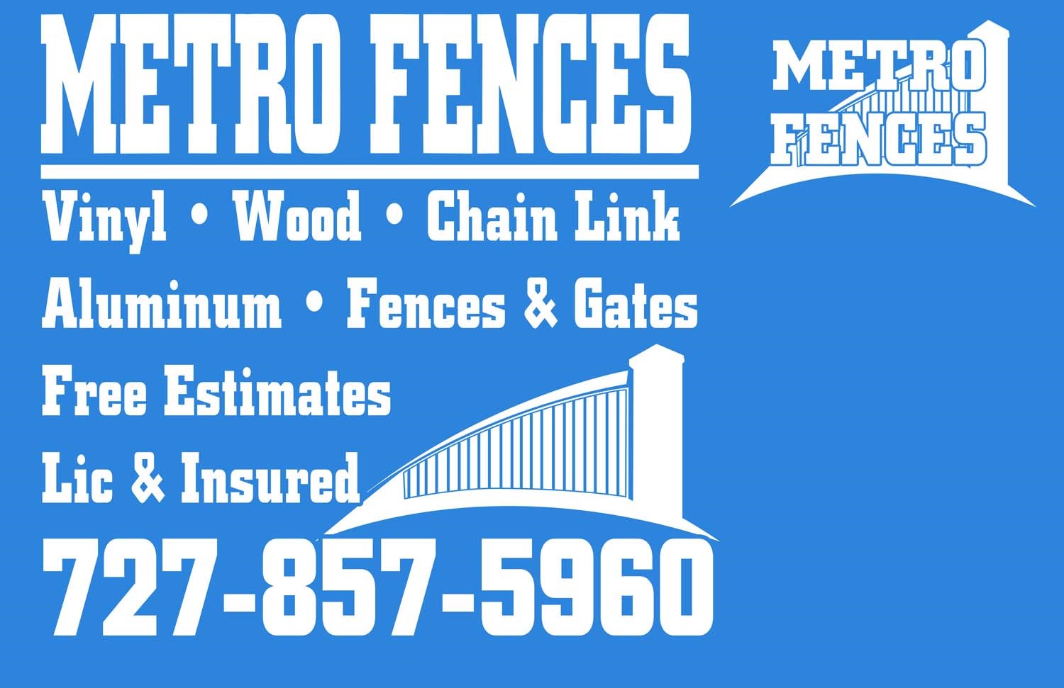 Logo for Metro Fences