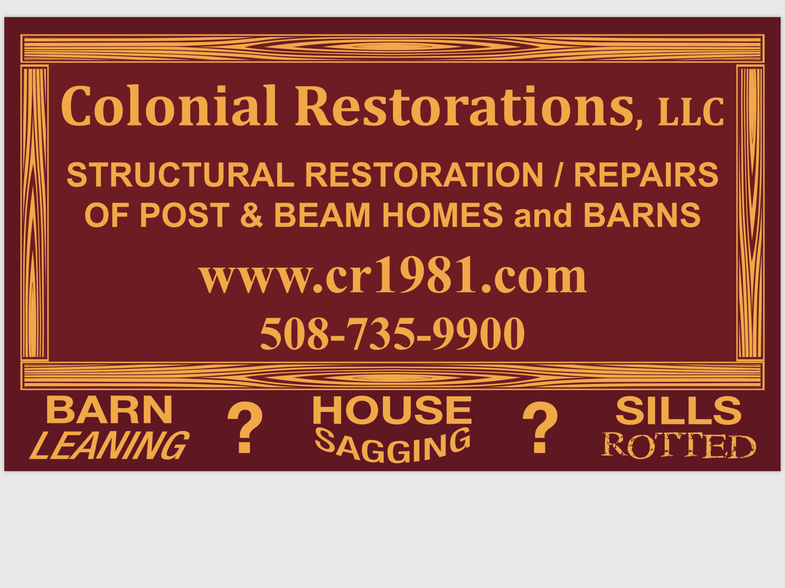 Colonial Restorations logo
