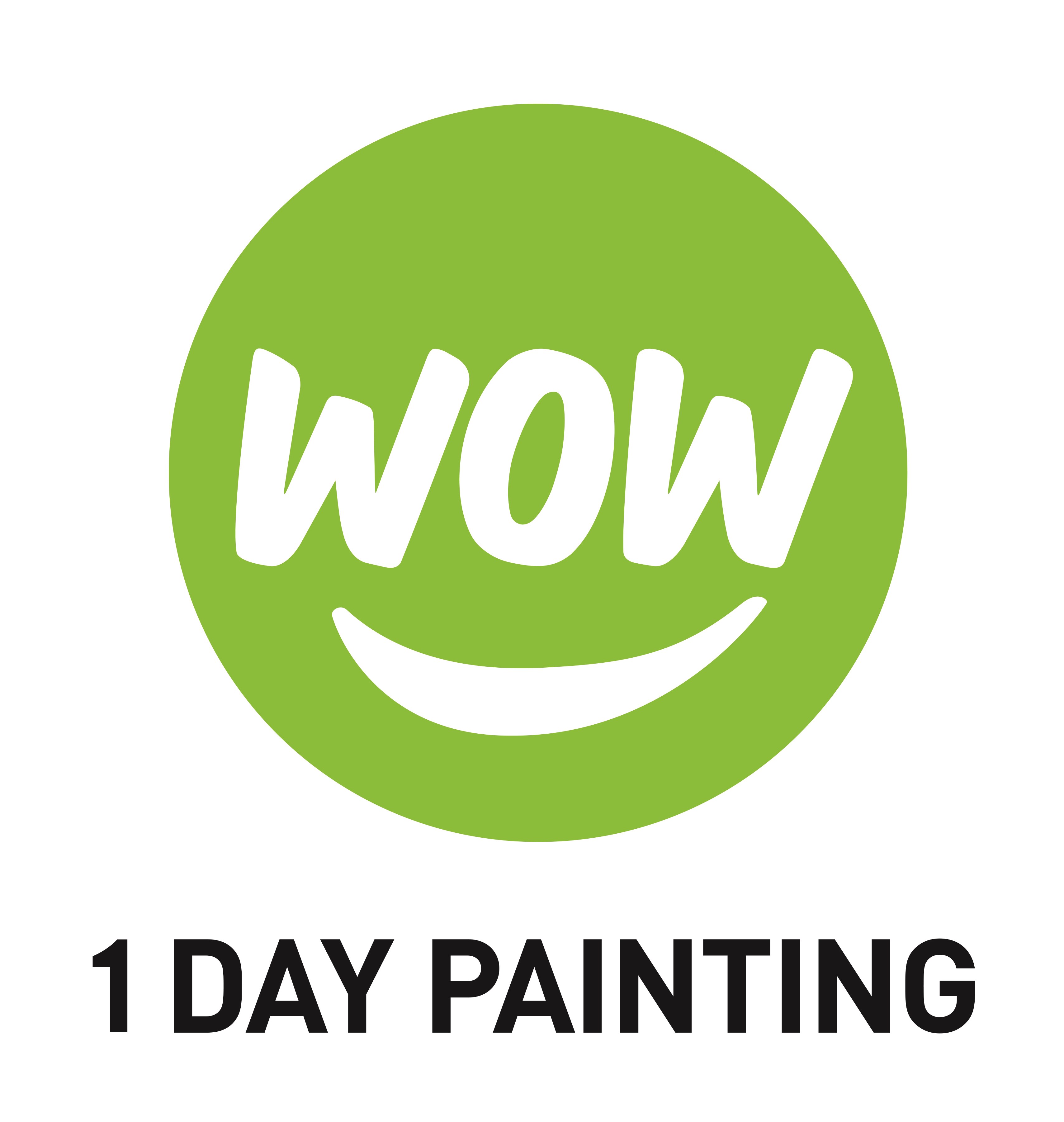 Logo for WOW 1 DAY PAINTING