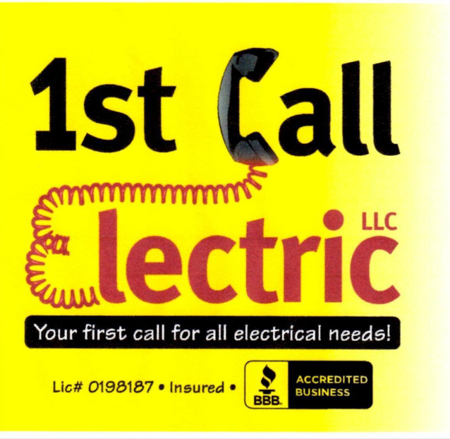 Logo for 1st Call Electric LLC