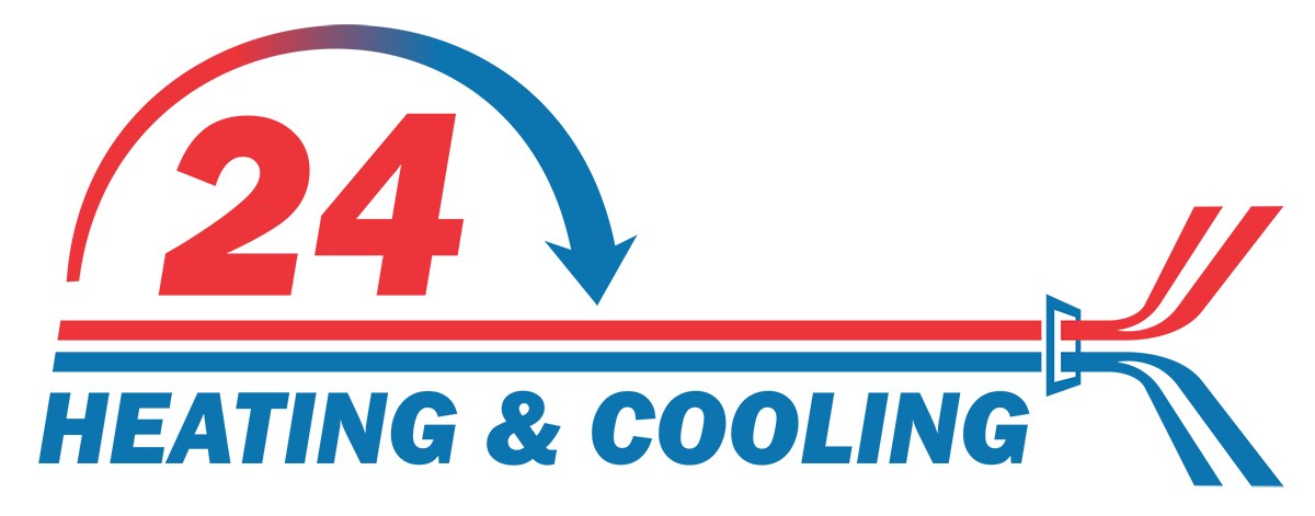 Logo for 24 Heating & Cooling Inc