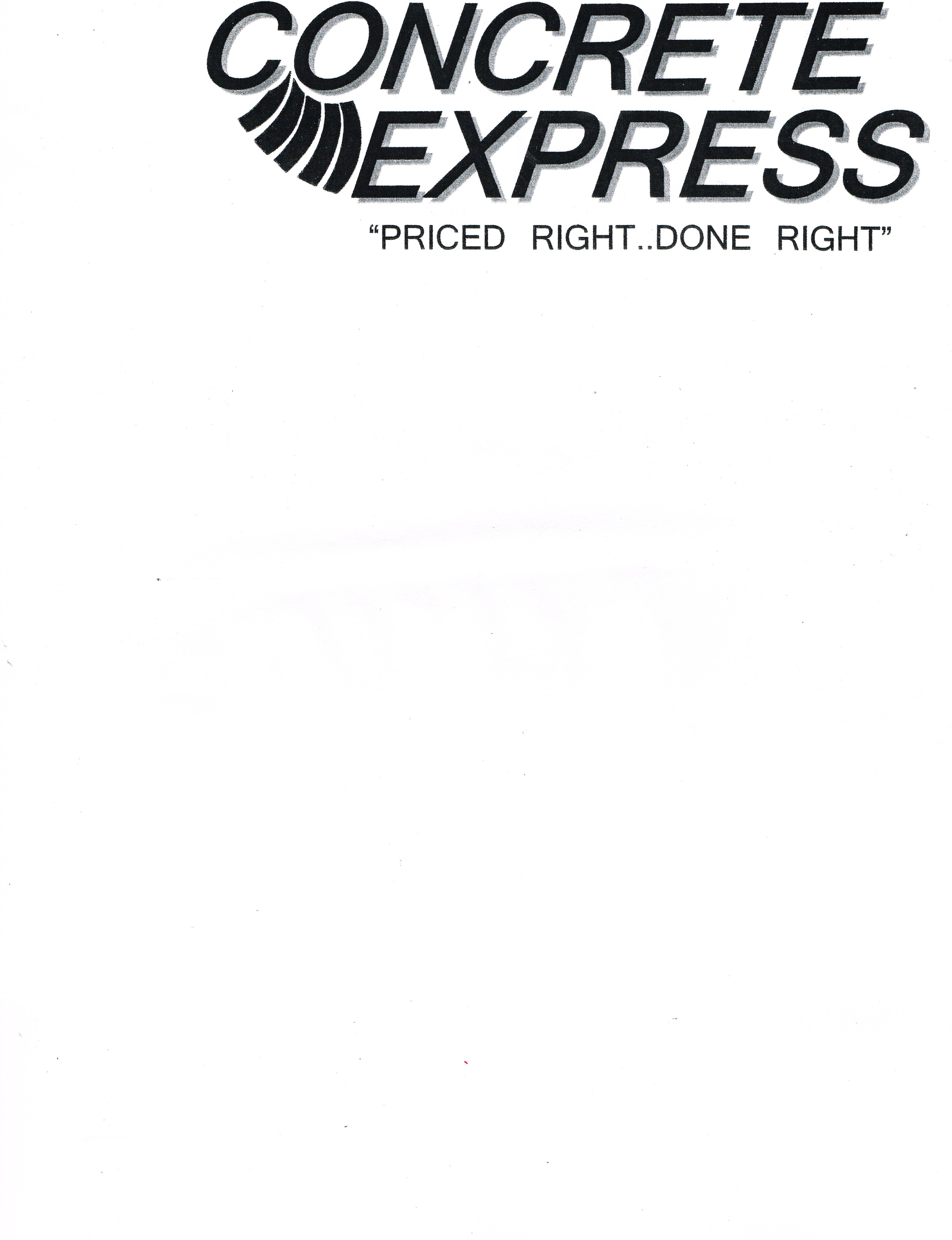 Logo for Concrete Express