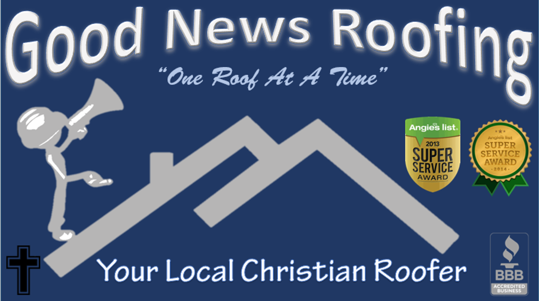 Logo for Good News Roofing