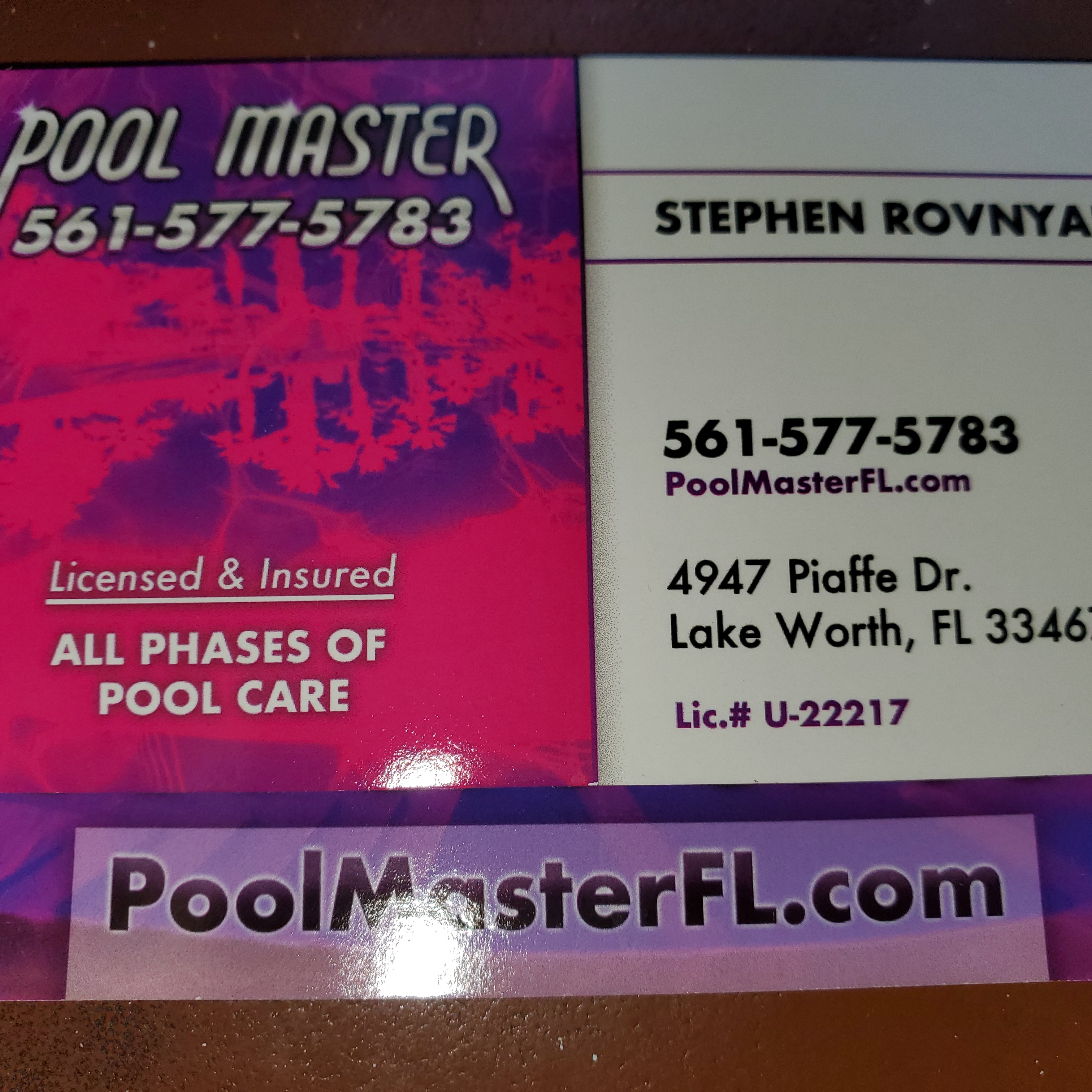 Logo for Pool Master Maintenance & Repair