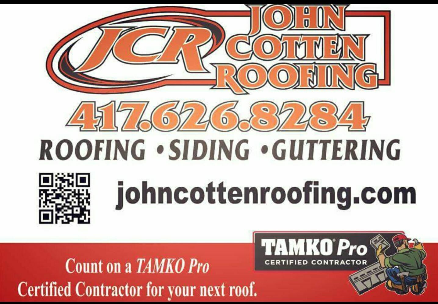 (JCR) John Cotten Roofing & Home improvement logo