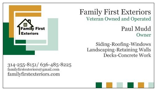 Family First Exteriors LLC logo