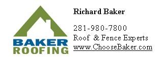 Logo for Baker Roofing Co