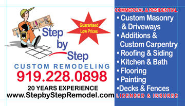 Logo for Step By Step Remodel