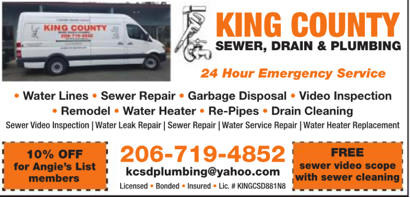 King County Sewer Drain & Plumbing logo