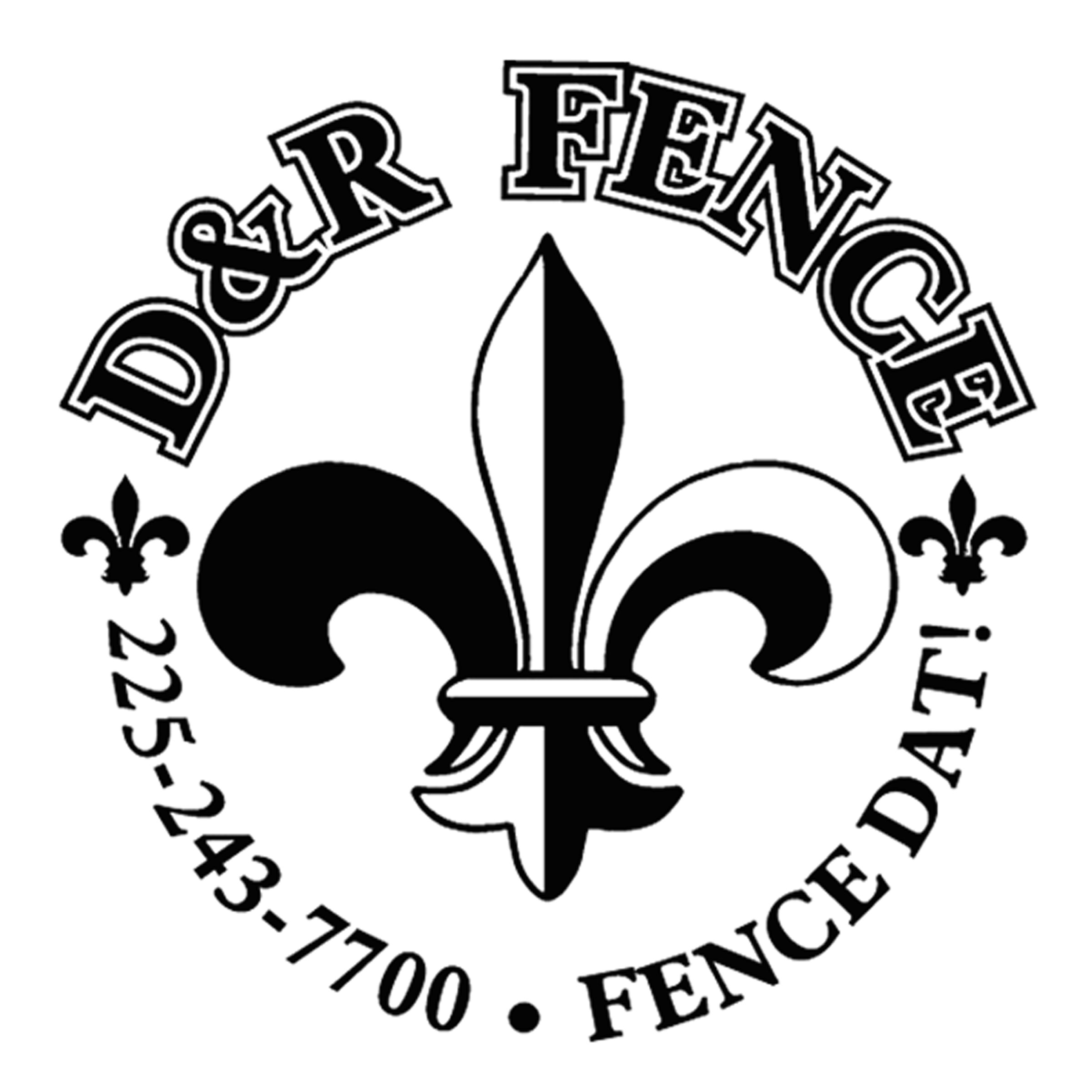 D & R Fencing logo