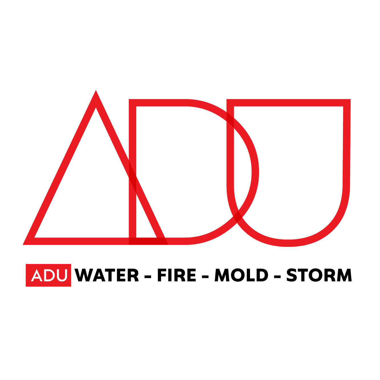 Logo for ADU Water - Fire - Mold - Storm