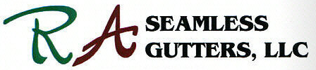 Logo for RA Seamless Gutters LLC