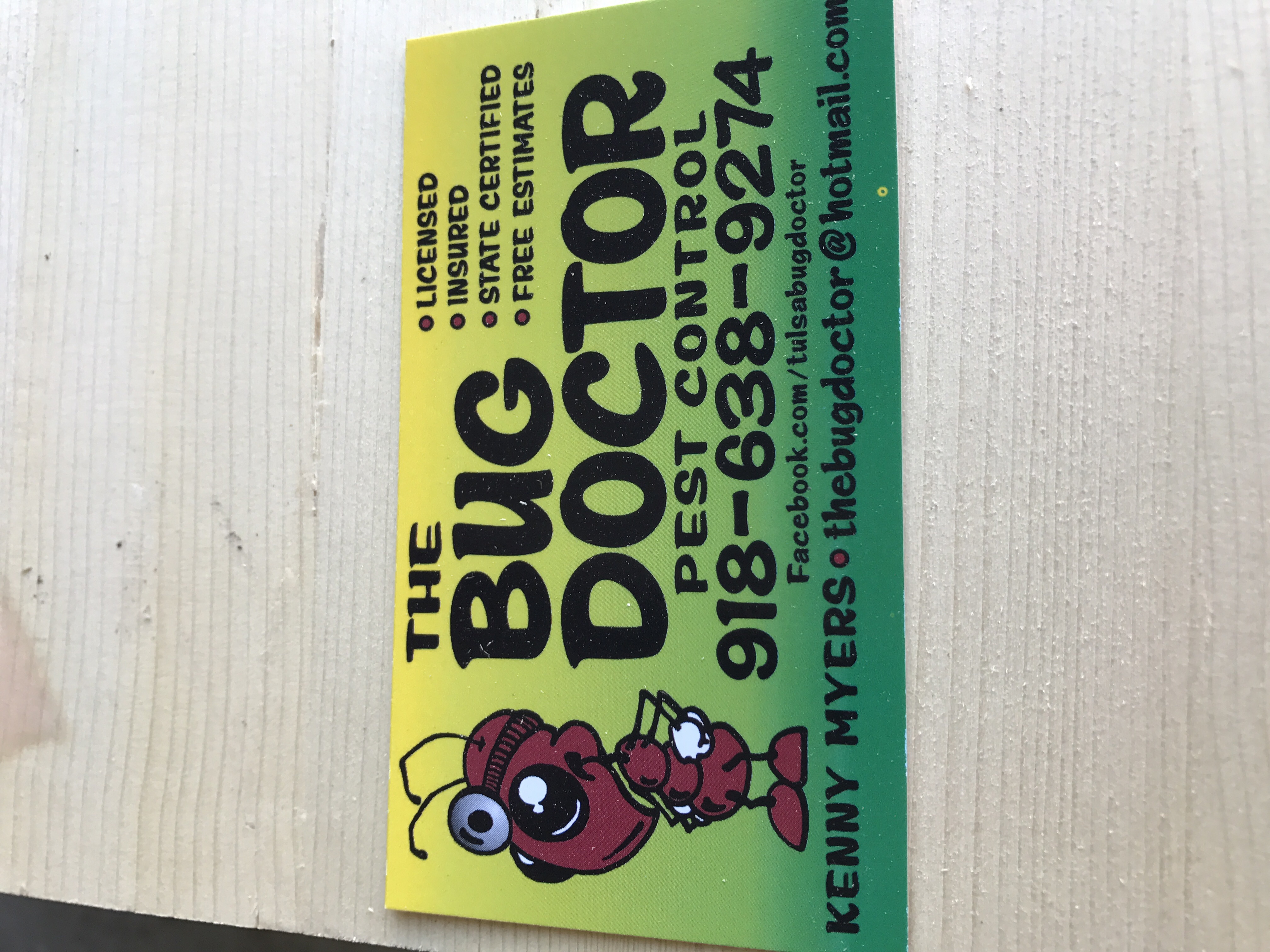 Logo for The Bug Doctor