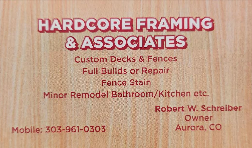 HARDCORE FRAMING AND ASSOCIATES logo