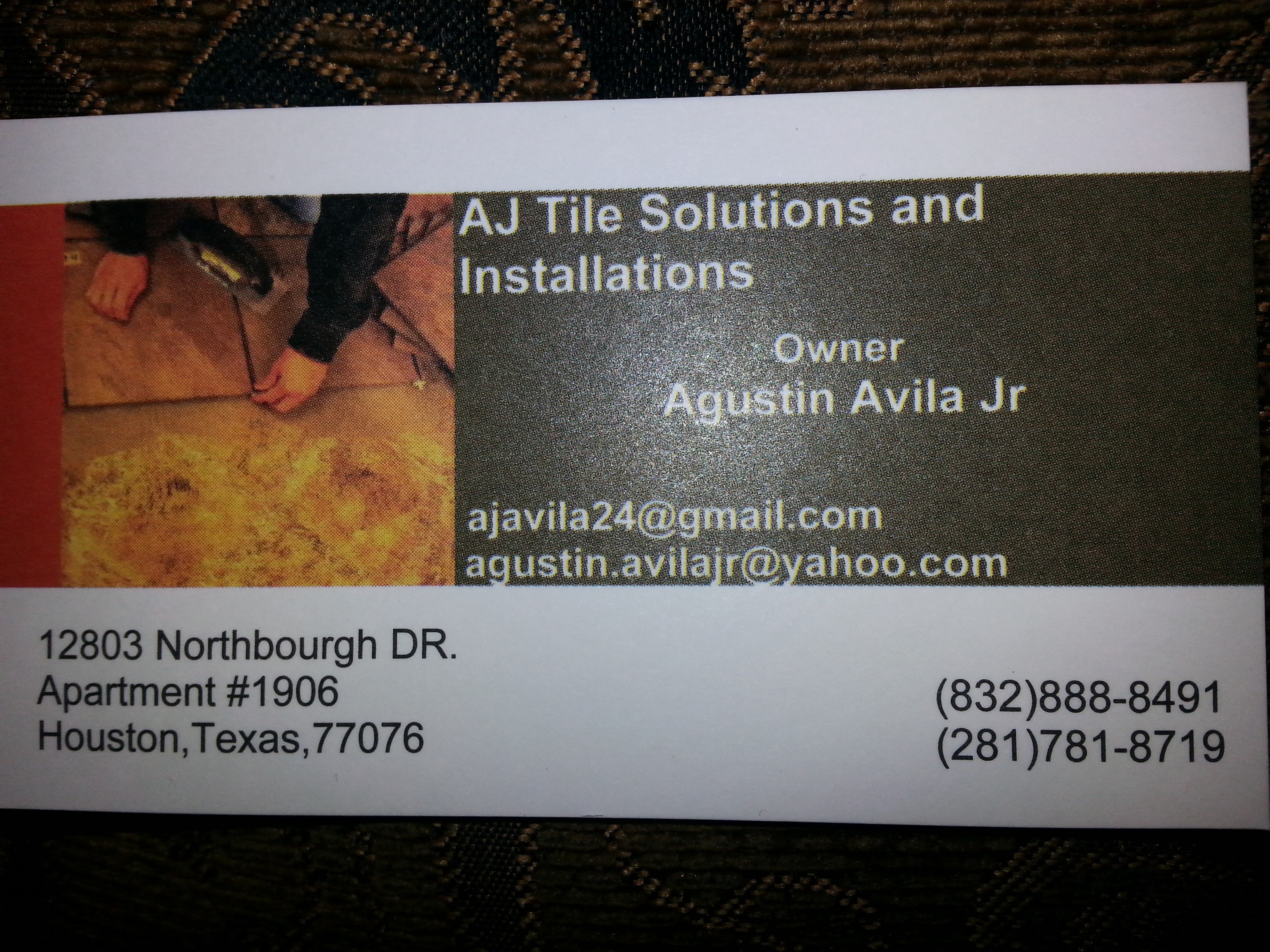 AJ Tile Solutions and Installations logo