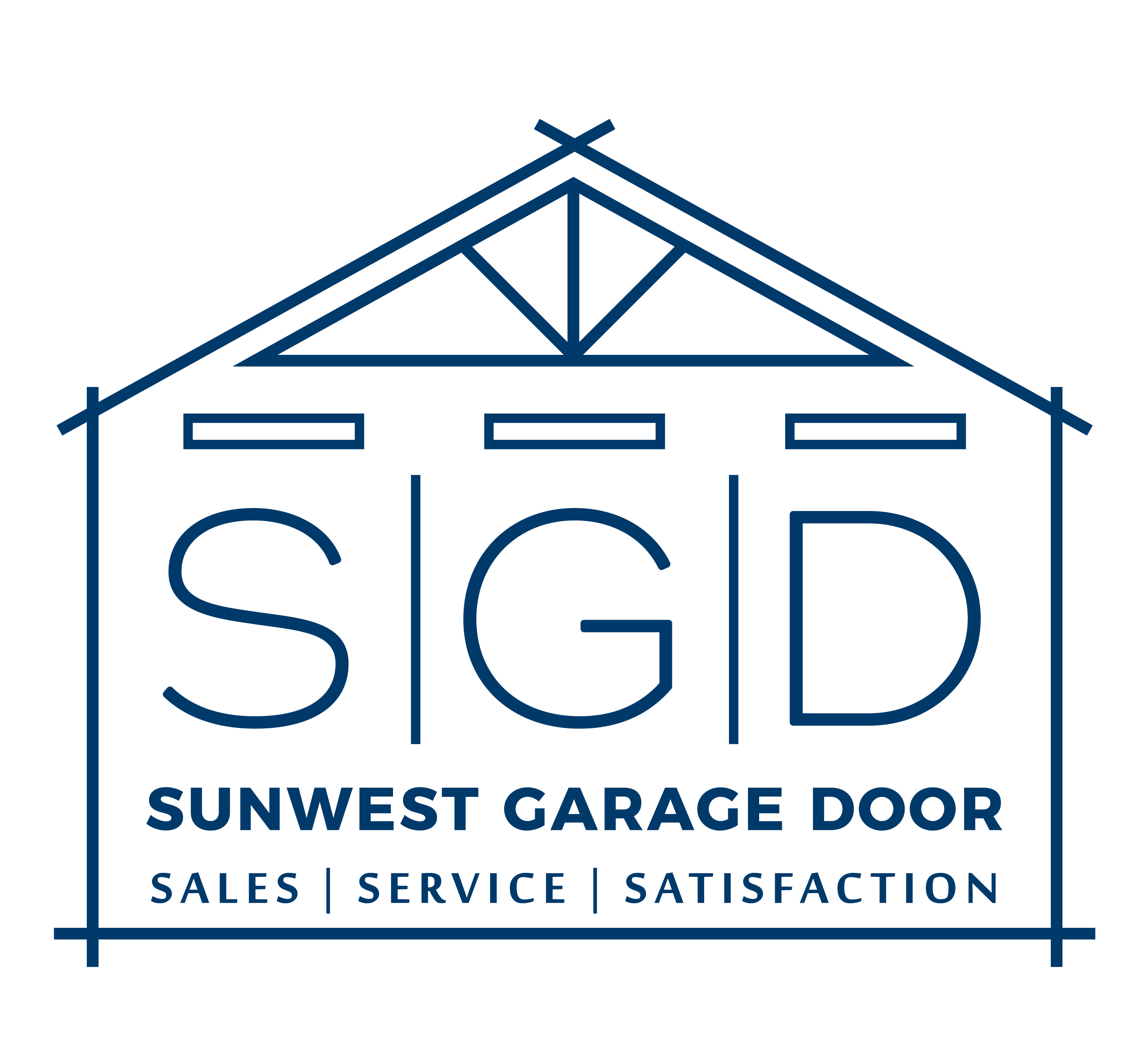Logo for SUNWEST GARAGE DOOR