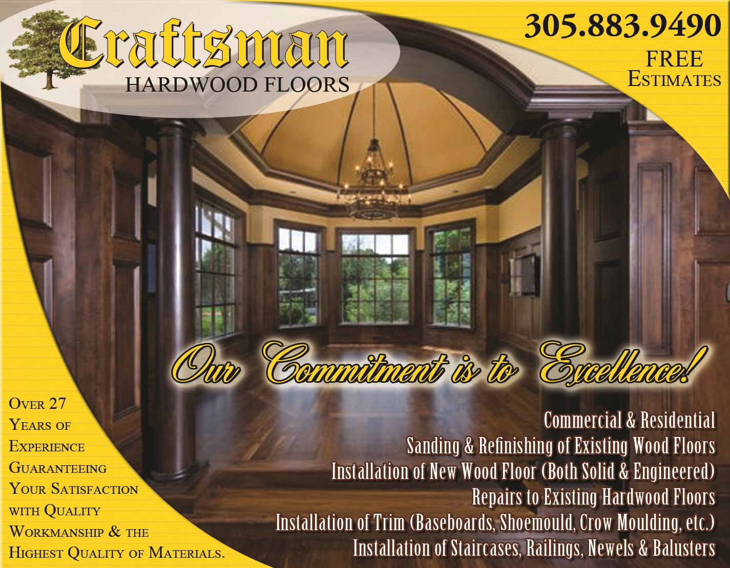 Craftsman Hardwood Floors logo
