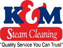 Logo for K & M Steam Cleaning