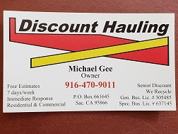 Logo for Discount Hauling