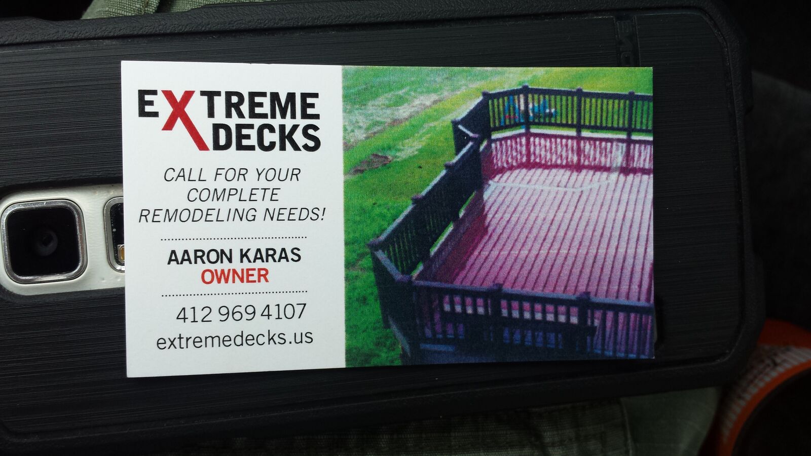 Logo for Extreme Decks & Roofing