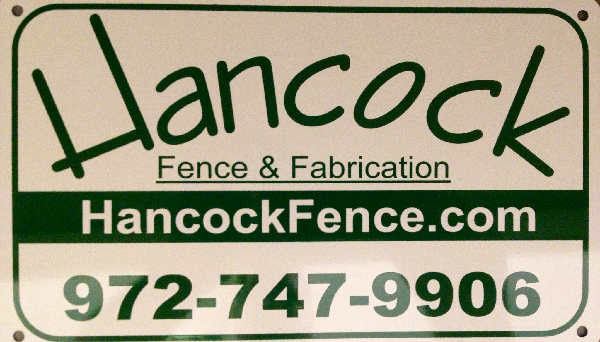 Logo for HANCOCK FENCE & FABRICATION LLC