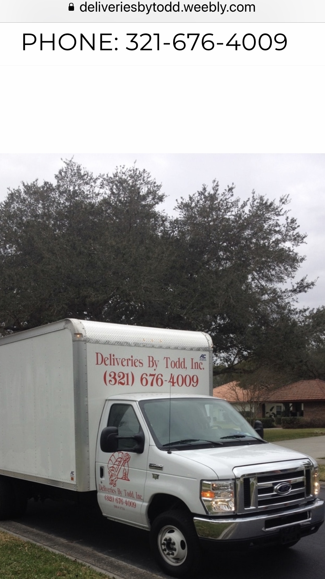 Logo for Deliveries by Todd