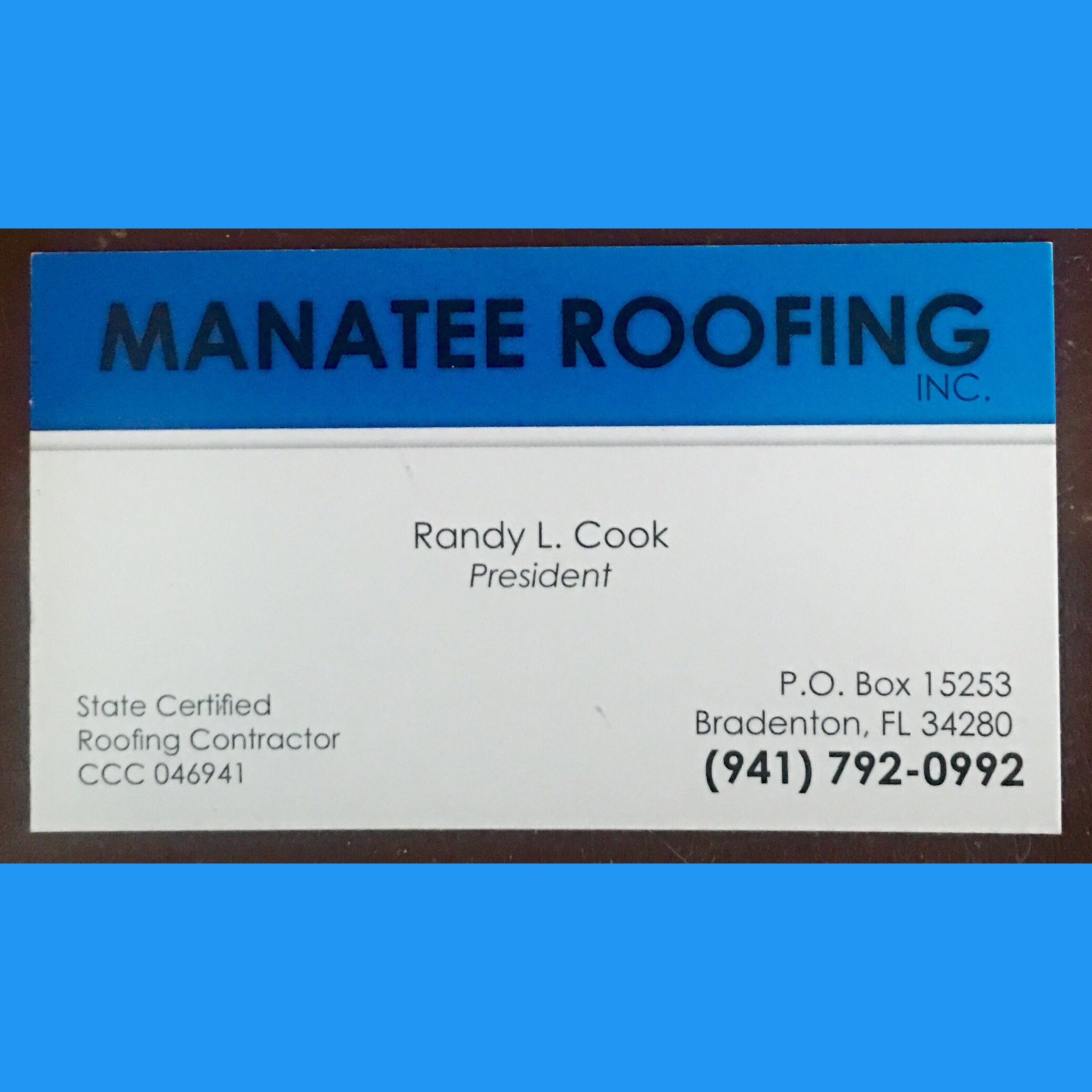 MANATEE ROOFING INC logo