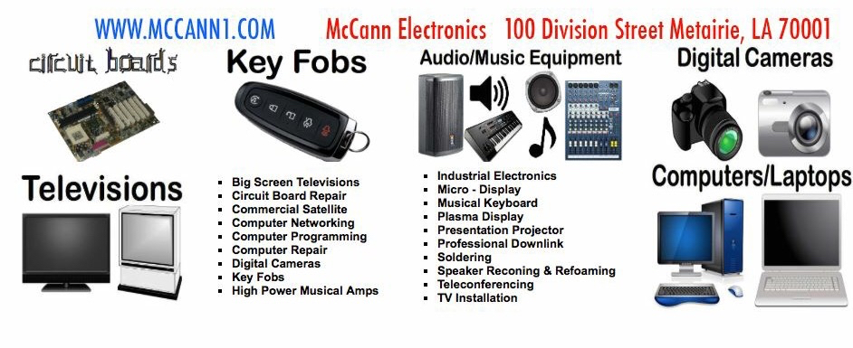 MCCANN ELECTRONICS logo