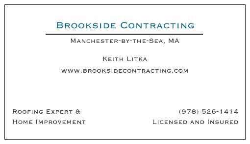 Logo for BROOKSIDE CONTRACTING