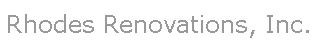 RHODES RENOVATIONS, INC. logo