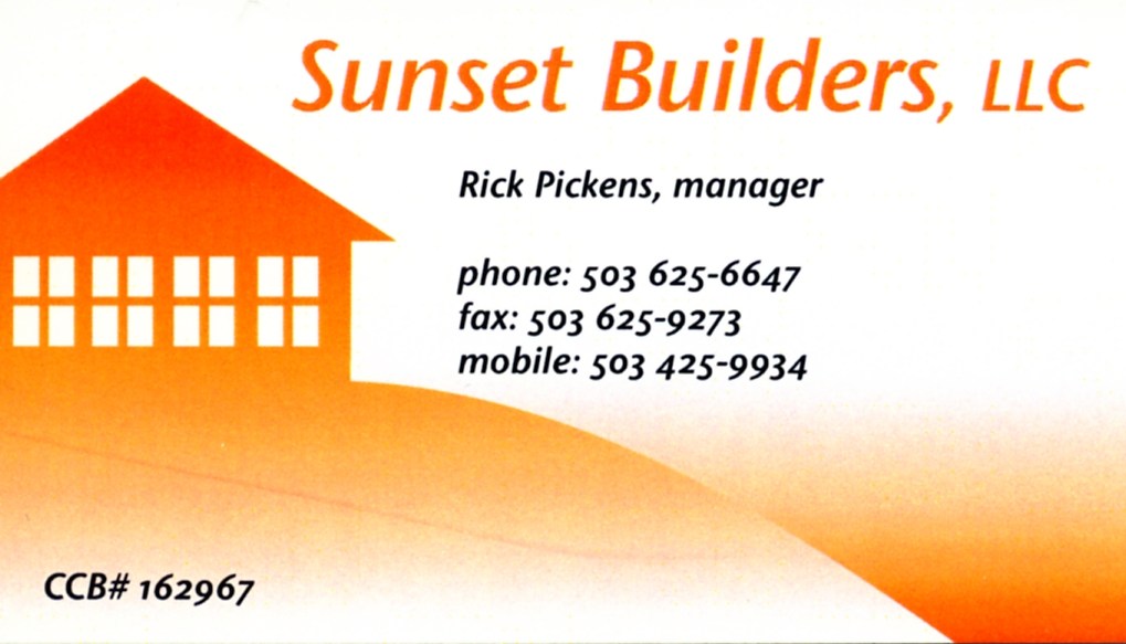 Logo for Sunset Builders LLC