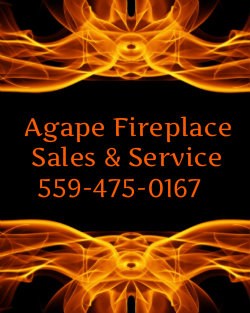 AGAPE FIREPLACES & GRILLS logo
