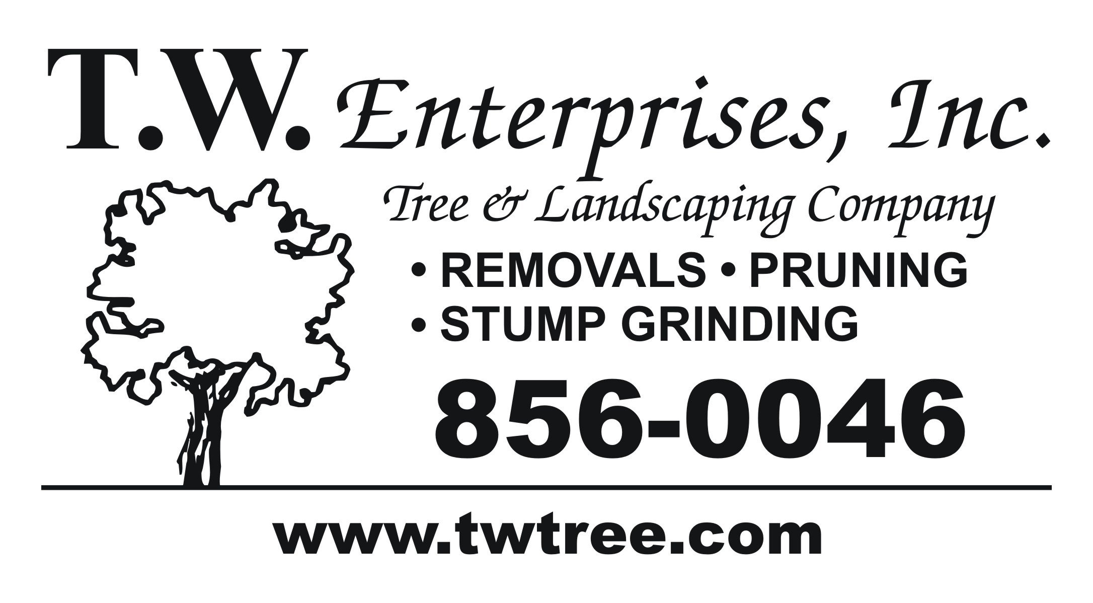 Logo for T. W. Enterprises, Inc Tree & Landscape Co