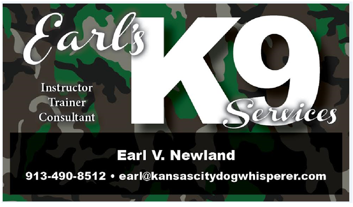 Logo for Earls K9 Service AKA The Kansas City Dog Whisperer