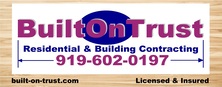 BUILT ON TRUST, Residential-Building Contracting logo
