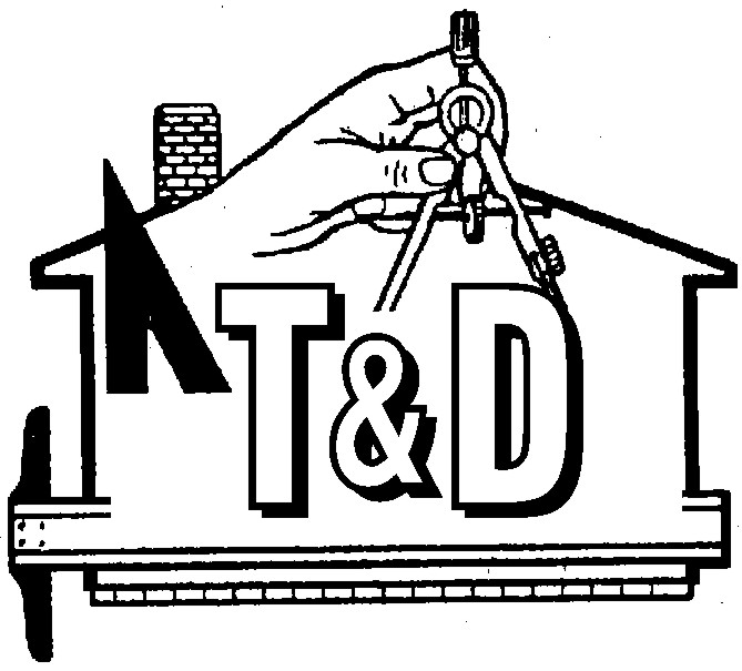 Logo for T & D CONSTRUCTION